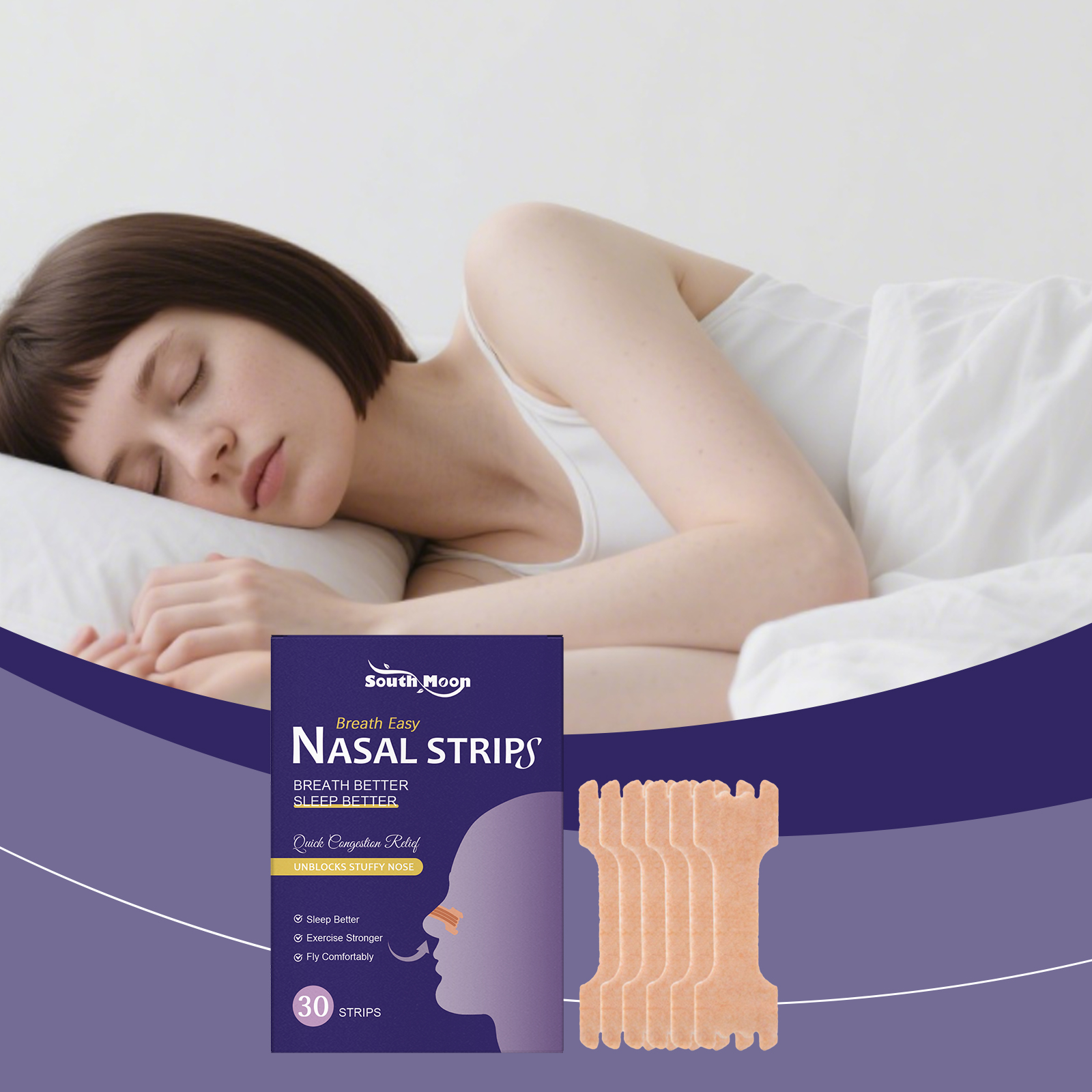 Skincare Routine - Sleep Care Nasal Strips Gentle Nighttime