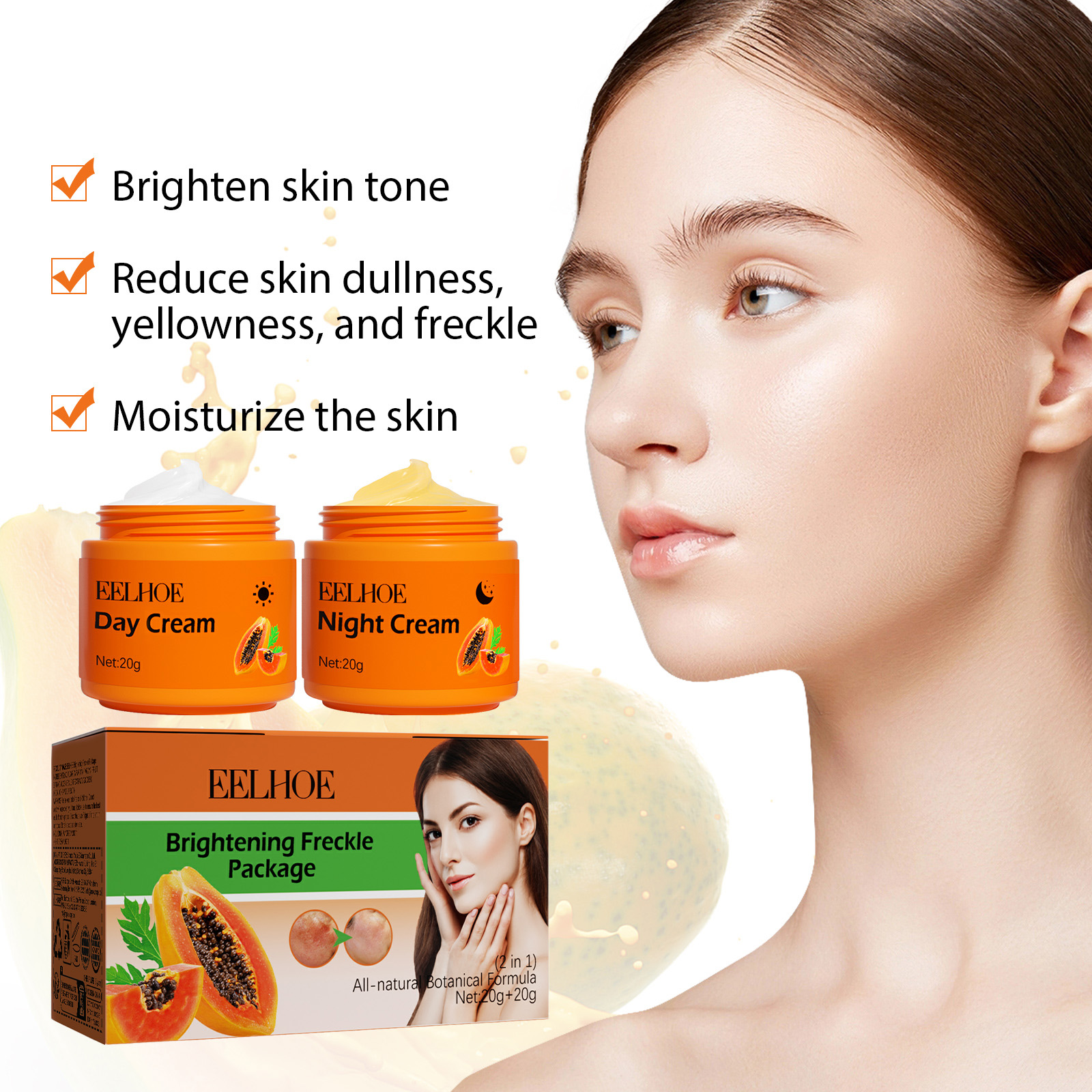 Papaya Brightening Freckle Fac - Skincare Vitamin C 评论和价格