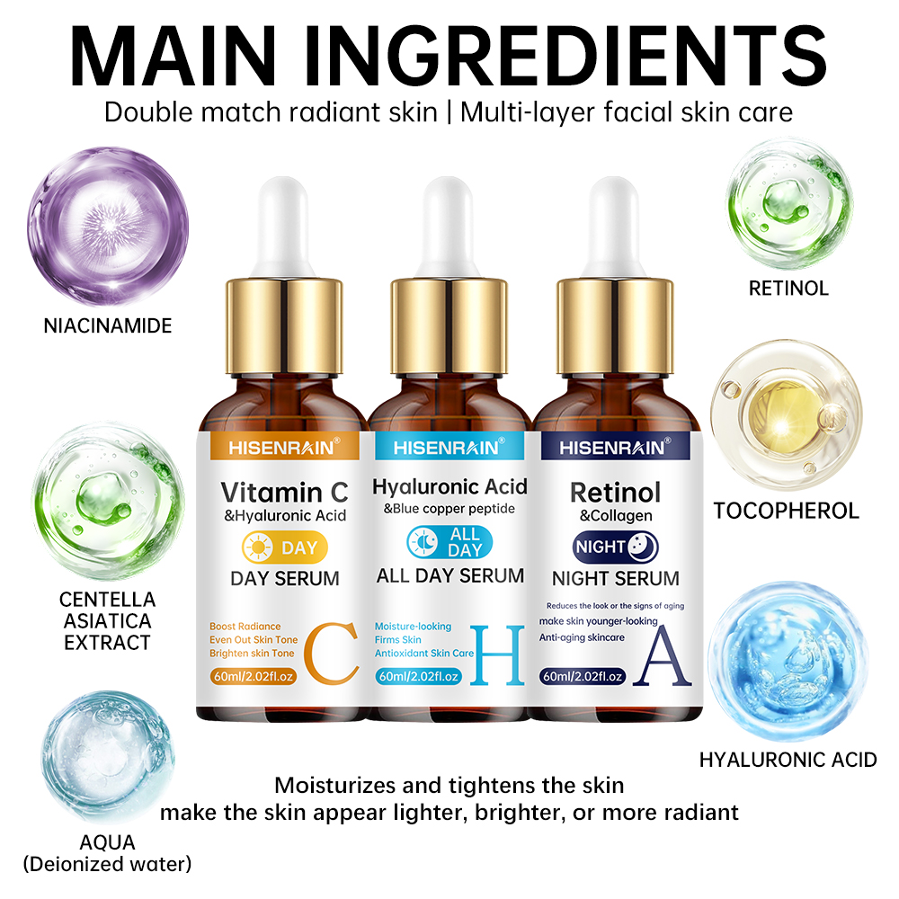 HISENRAIN Vitamin C + Retinol  - Niacinamide Brightening Serum 评论和价格