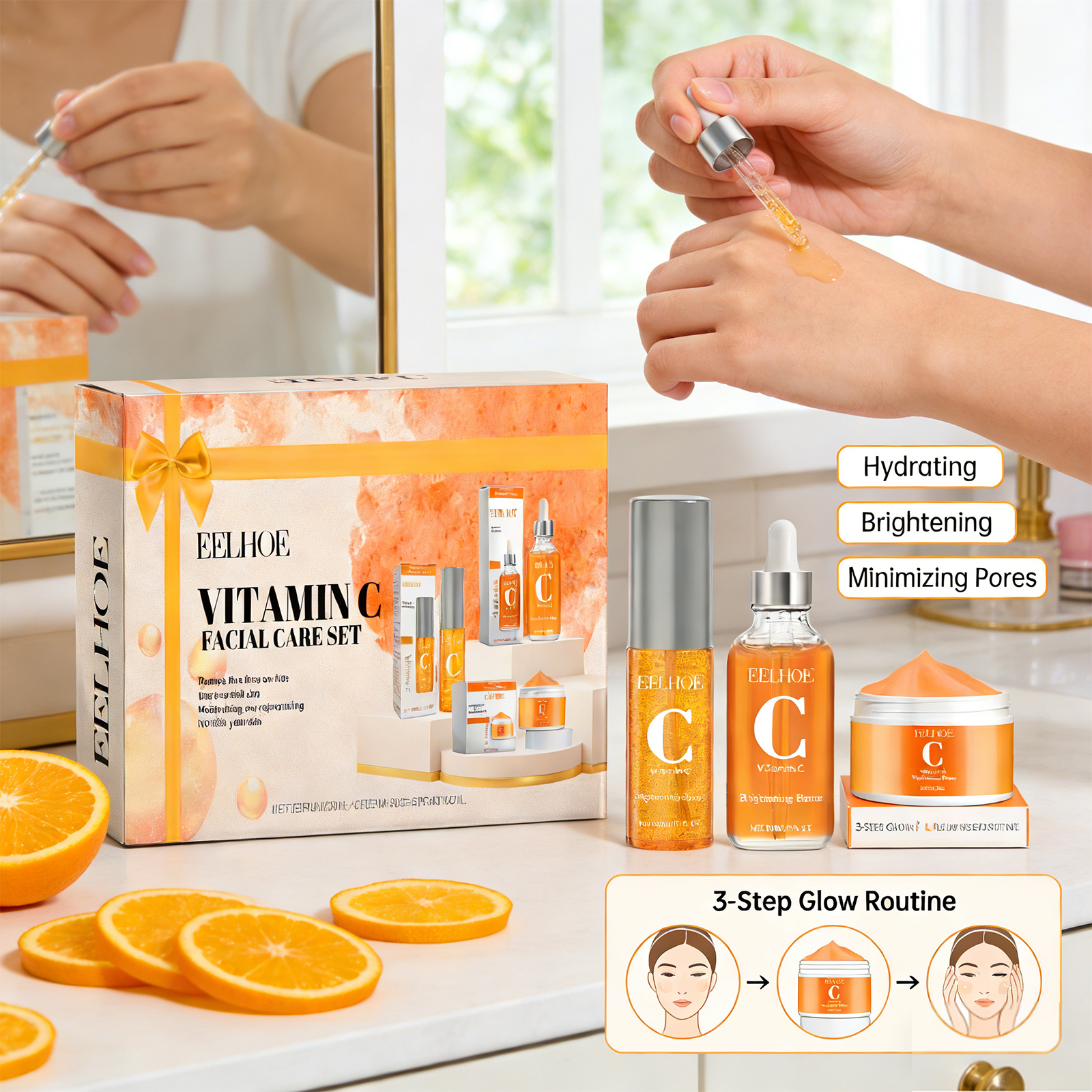 Vitamin C Facial Care Set Enha - Skincare Vitamin C 评论和价格