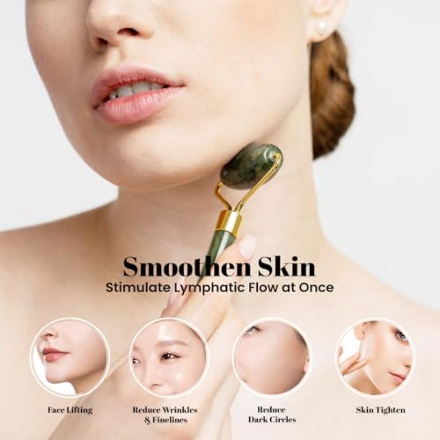 Gua Sha Facial Tools and Jade  - Skincare Routine 评论和价格