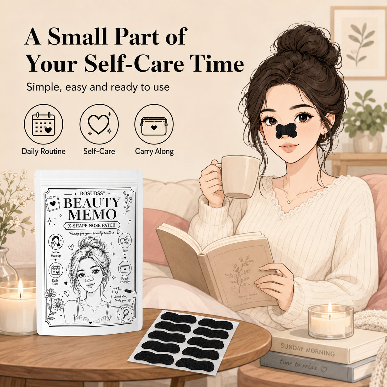 20/30Pcs Charcoal Nose Care St - Skincare Routine 评论和价格