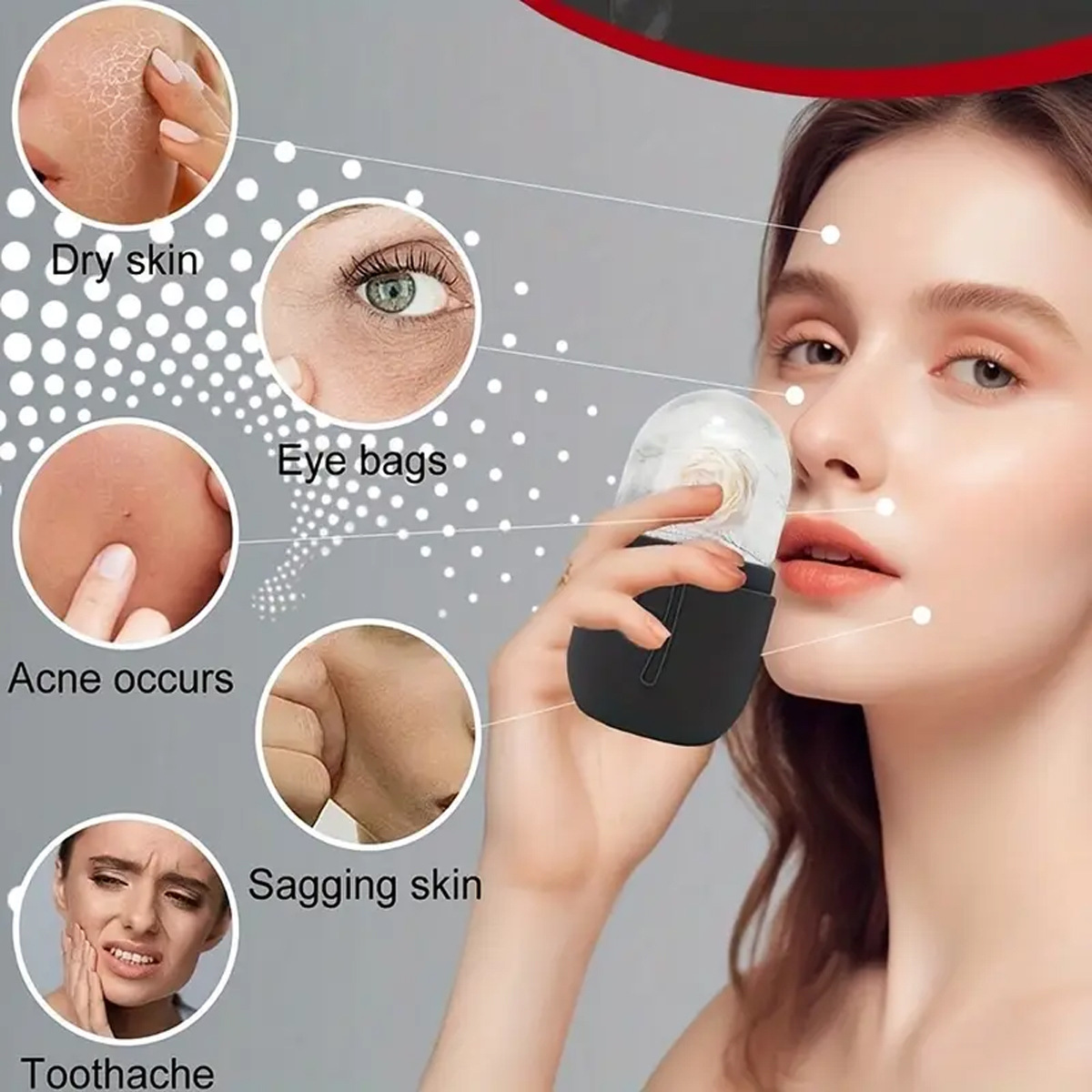 Ice Face Roller Set 1/2/3pcs F - Skincare Routine 评论和价格