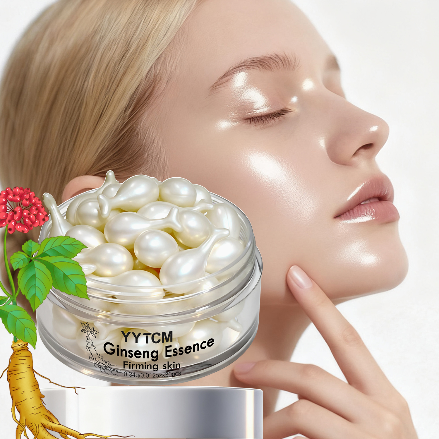 Ginseng Essence Capsules, Mois - Niacinamide Brightening Serum 评论和价格