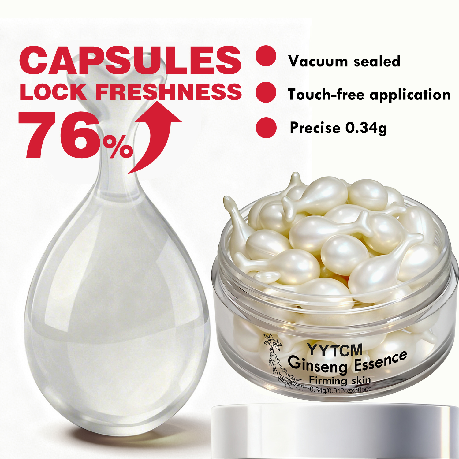 Ginseng Essence Capsules, Mois - Niacinamide Brightening Serum 评论和价格