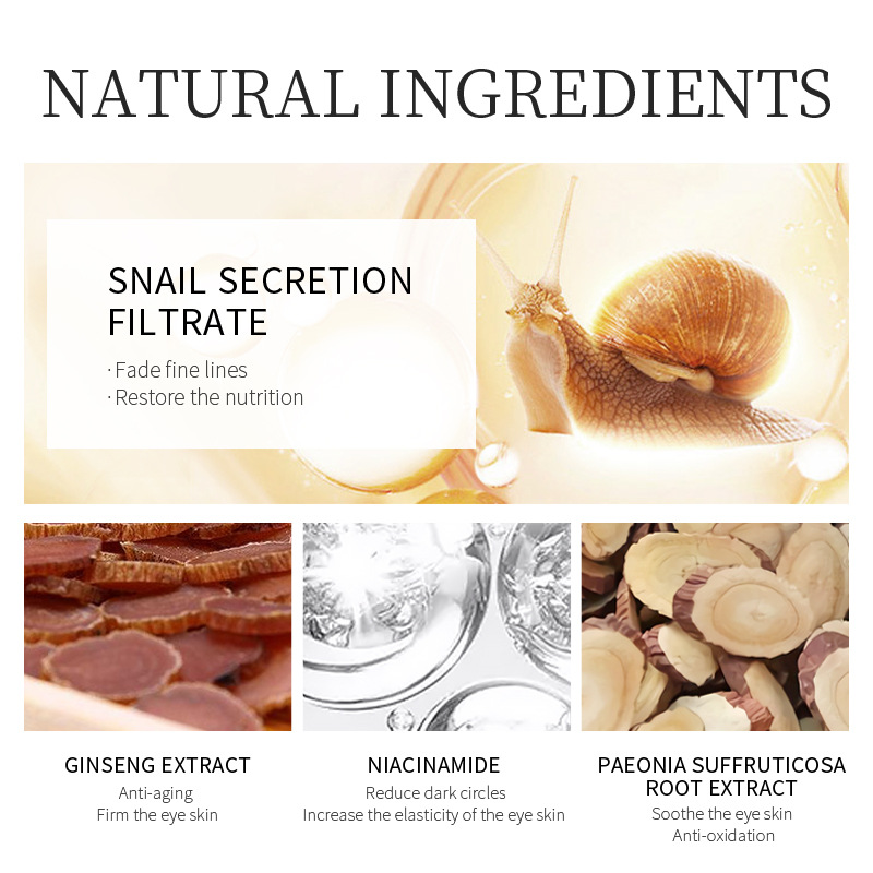 30g Ginseng Snail Eye Cream Pe - Caffeine Eye Serum 评论和价格
