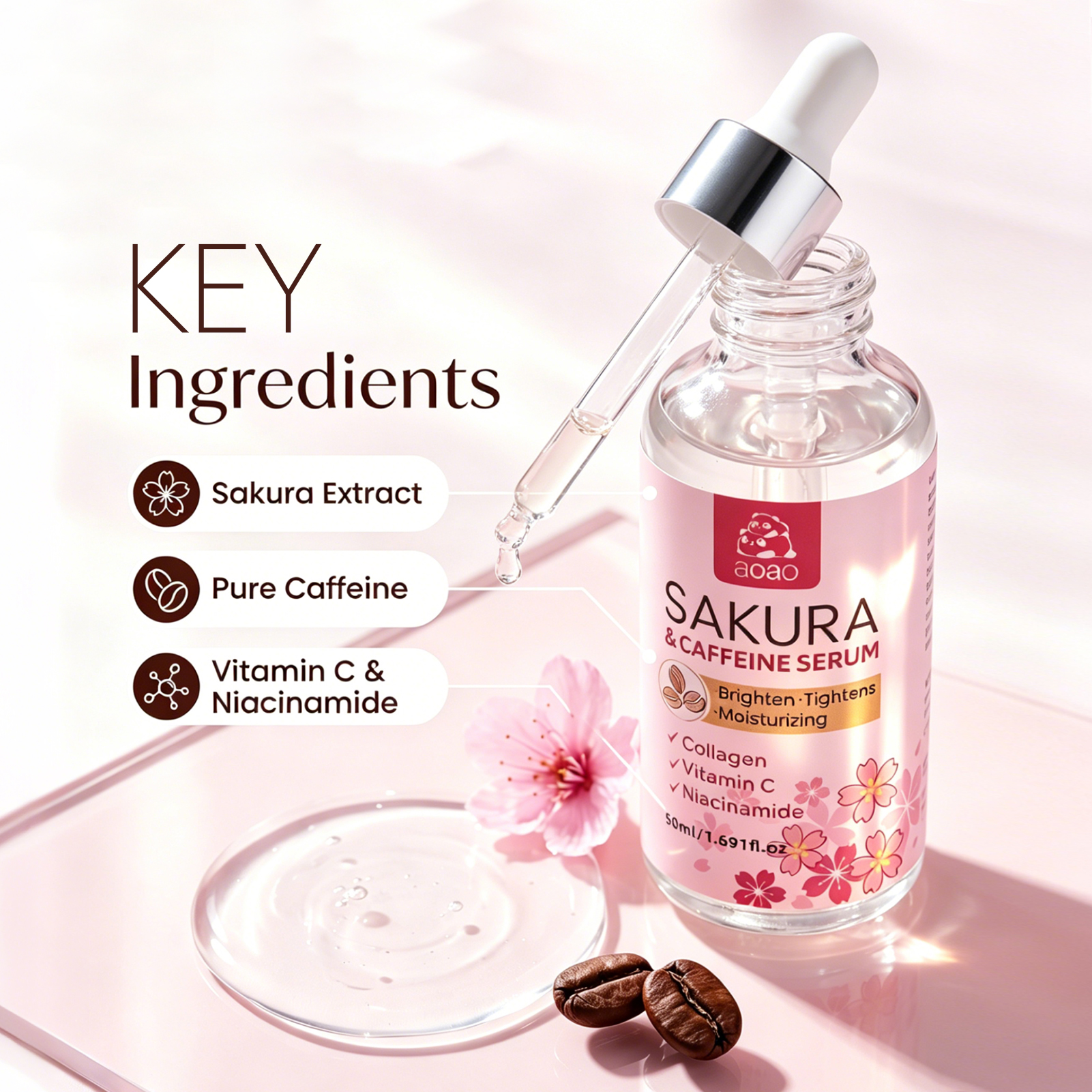 Sakura Essence contains Niacin - Niacinamide Brightening Serum 评论和价格